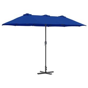 vidaXL Vrtni suncobran 370 x 197 x 239 cm Poliester i aluminij