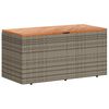 vidaXL Vrtna kutija za pohranu siva 110x50x54 cm od poliratana i drva