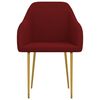 vidaXL Blagovaonske stolice 4 kom crvena boja vina bar&scaron;unaste