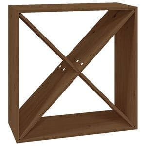 vidaXL Ormarić za vino boja meda 62x25x62 cm od masivne borovine