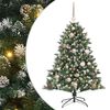 vidaXL Umjetno božićno drvce Zelena 120 cm PVC, Plastika i Čelik