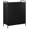 vidaXL Ormar za cipele 76 x 36,5 x 93 cm Konstruirano drvo Crni hrast