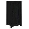 vidaXL Komode 2 kom crne 39x35x80 cm od masivne borovine