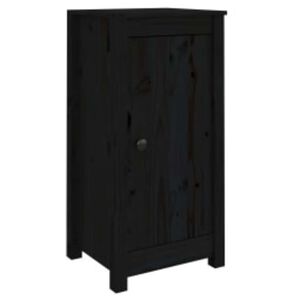 vidaXL Komode 2 kom crne 39x35x80 cm od masivne borovine