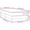 vidaXL Box spring krevet s madracem tamnoplavi 80x220 cm bar&scaron;unasti