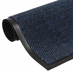 vidaXL Čupavi otirač 60 x 180 cm plavi