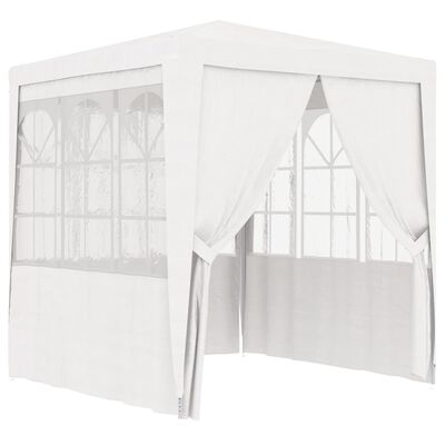 vidaXL Profesionalni šator za zabave 2,5 x 2,5 m bijeli 90 g/m²