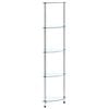 vidaXL Police s 5 razina prozirne 30 x 30 x 130 cm od kaljenog stakla