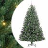 vidaXL Umjetno božićno drvce s nogom Zelena 180 cm PVC i metal