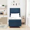 vidaXL Krevet s opruga kutije s madracem Plava 80 x 200 cm tkanina