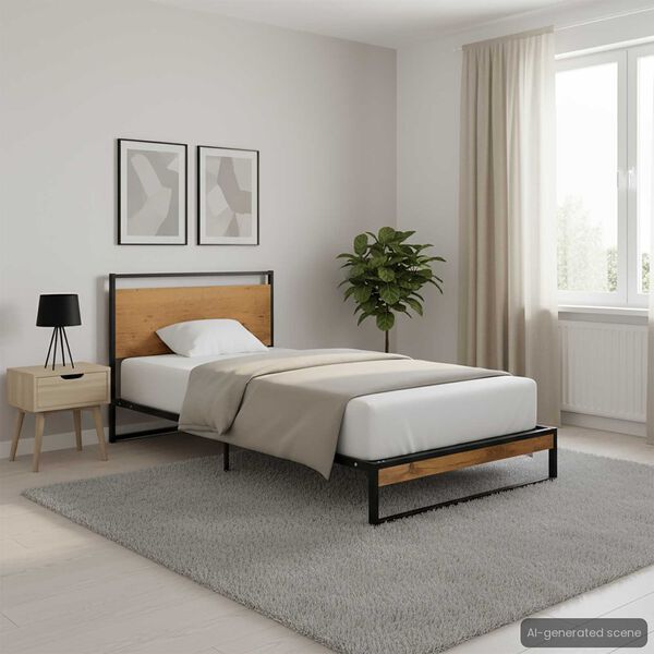 vidaXL Okvir za krevet metalni 90 x 200 cm