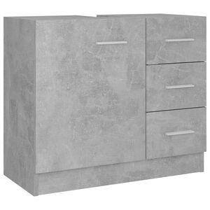 vidaXL Ormarić za umivaonik boja betona 63x30x54 cm konstruirano drvo
