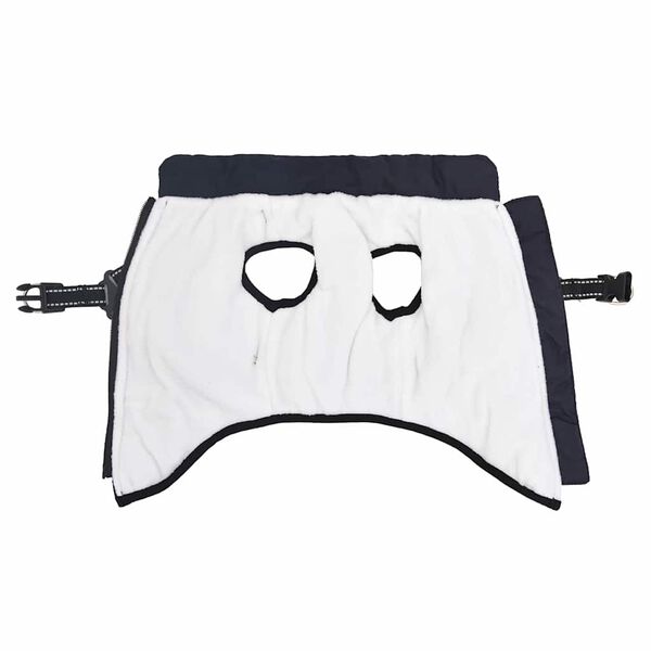 vidaXL Vodootporni reflektirajući kaput s pojasom za pse modri L36