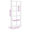 vidaXL Vrata staje Bijelo 90 x 2,5 x 208 cm Čvrsto borovo drvo