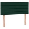 vidaXL Box Spring krevet s madracem tamno zeleni 120x220 cm bar&scaron;un