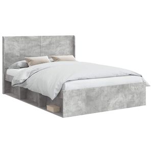 vidaXL Krevetna konstrukcija s pohranom i uzglavljem 3 pcs