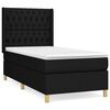 vidaXL Box spring krevet s madracem crni 90x190 cm od tkanine
