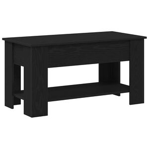 vidaXL Kava Stol Crni hrast 101 x 49 x 52 cm Konstruirano drvo