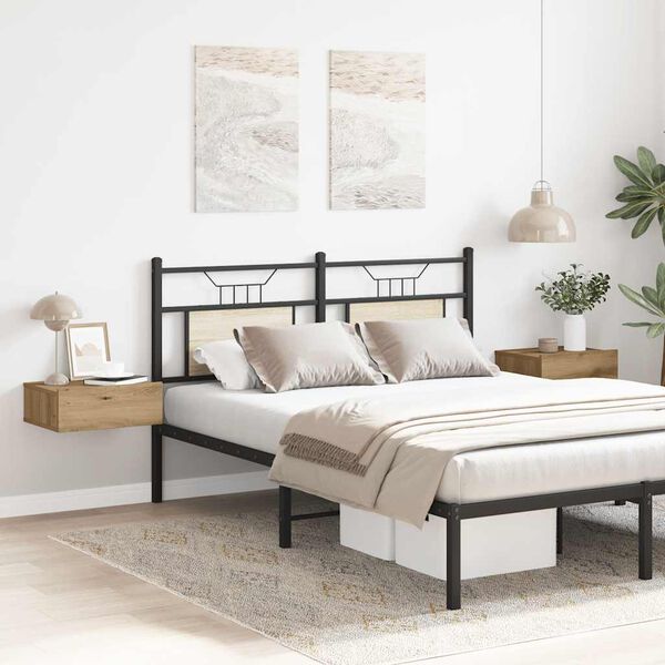 vidaXL Plutajući noćni ormarići 2 kom Artisan hrast 40x32x15 cm