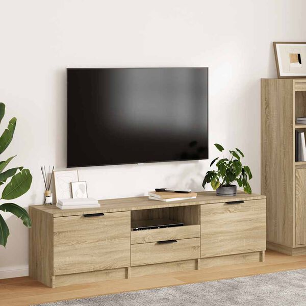 vidaXL TV ormarić Sonoma hrast 140x35x40 cm Konstruirano drvo
