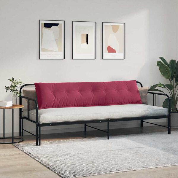 vidaXL Jastuk za leđa Vinska crvena 200 x 50 cm Kordura tekstil