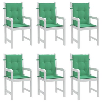 vidaXL Jastuci za vrtne stolice 6 kom zeleni 100x50x3 cm od tkanine