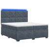 vidaXL Boxspring krevet s madracem Tamnosiva 200 x 200 cm Bar&scaron;un