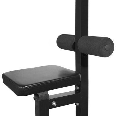 vidaXL Sprava za vježbanje sa setom utega 60,5 kg
