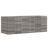vidaXL Kutija za vrtne jastuke od PE ratana 291 x 100,5 x 104 cm siva