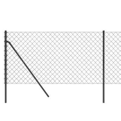 vidaXL Žičana ograda antracit 0,8 x 10 m