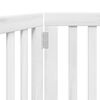 vidaXL Vrata za pse s 2 panela sklopiva bijela 160 cm od drva topole