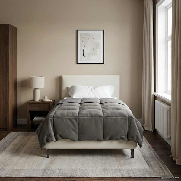 vidaXL Ljetni pokrivač Svijetlo siva 155 x 220 cm Mikrovlakna