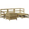 vidaXL 5-dijelni set vrtnih sofa od impregnirane borovine