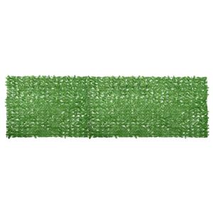 vidaXL Balkonski zastor sa zelenim li&scaron;ćem 600 x 150 cm