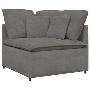 vidaXL Modularna sofa Kutni modul s jastucima svijetlo siva 100 cm