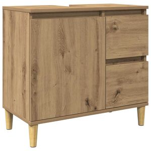 vidaXL Ormarić za umivaonik boja hrasta artisan 65x33x60 cm drveni
