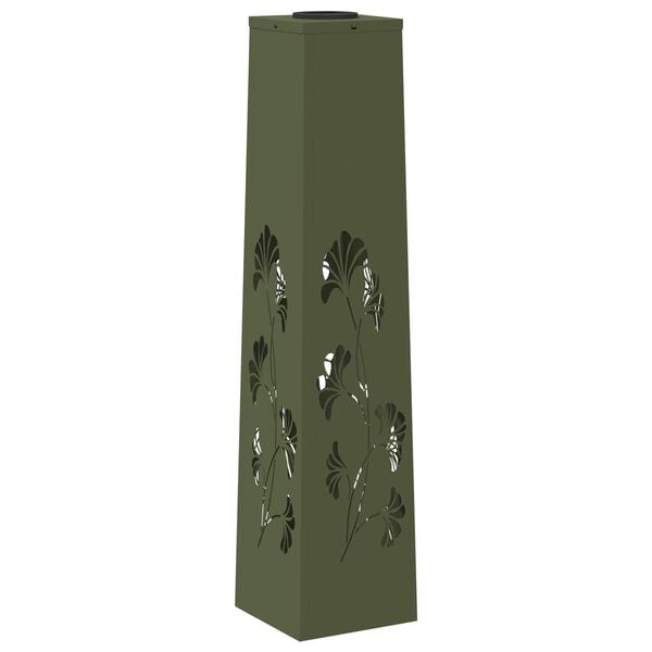 vidaXL Solarna LED svjetlost za stazu 2 pcs Maslinasto zelena