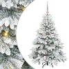 vidaXL Umjetno božićno drvce s stalakom Bijelo 120 cm PE i PVC