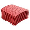 vidaXL BožićnaSuknjazaDrvce Crvena &Oslash; 65 x 24 cm Plastika