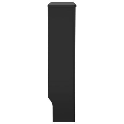 vidaXL Pokrov za radijator MDF crni 78 cm