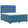 vidaXL Boxspring krevet s madracem Plava 140 x 200 cm Bar&scaron;un