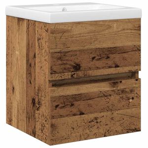 vidaXL Kupaonski ormarić za sudoper Crni hrast 80 x 39 x 62 cm