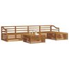 vidaXL Set vanjskih sofa 6 pcs Prirodna