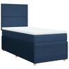 vidaXL Krevet s oprugama i madracem plavi 90 x 190 cm od tkanine