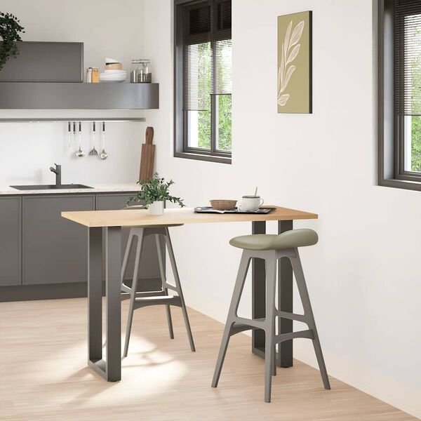 vidaXL Noge za barski stol U-oblika 2 kom antracit 40 x (90-91) cm čelik