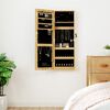 vidaXL Zidni ormarić za nakit s LED svjetlima