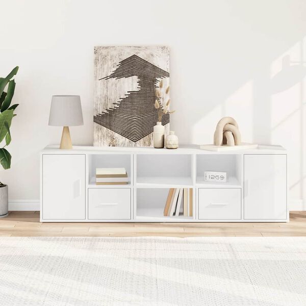 vidaXL Kutni ormarić bijeli 160 x 40 x 45 cm od konstruiranog drva