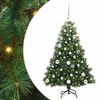 vidaXL Umjetno božićno drvce s stalakom Zelena 120 cm PE i PVC