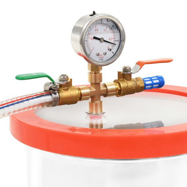 vidaXL Vakuumska komora od nehrđajućeg čelika 22,7 L