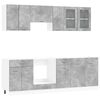 vidaXL Set kuhinjskih ormarića Lyon 8 pcs 240 x 46 x 81,5 cm